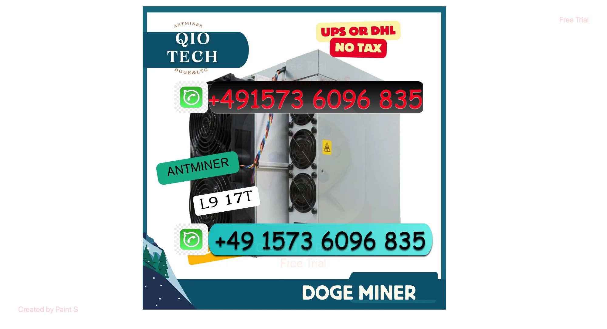 H. MEJORES PRECIO DE VENTAS COMPRE 5 OBTENGA 3 Gratis Nuevo BITMAIN Antminer L9 16GH 17GH 3360W LTC DOGE BEL Miner