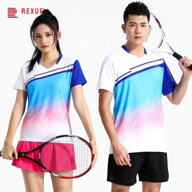 

Table Tennis Shirt Team 2024 New Champion Badminton Ping Pong Team Jersey Men Women Kids Short Sleeve Print Logo Tops Sportwears