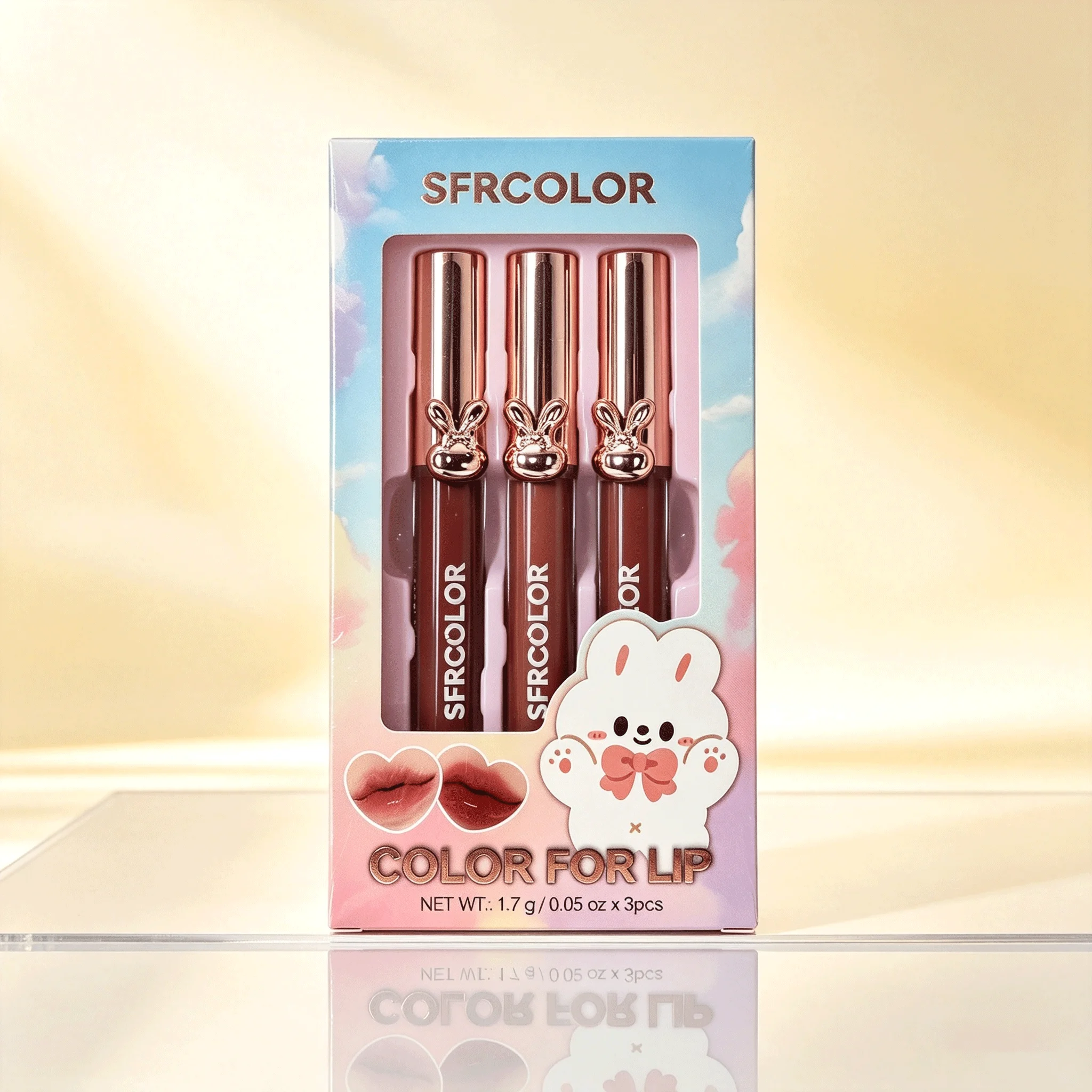 Lip Gloss Plumping - مجموعة من 3 قطع من ملمع