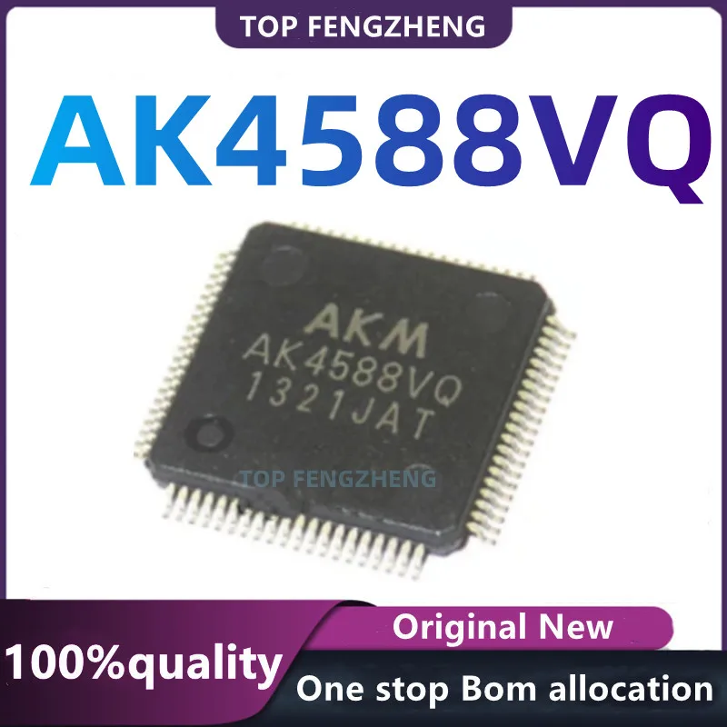 100% New Original AK4588VQ Band Direction 2/8 Channel Audio Codec QFP80 Foot