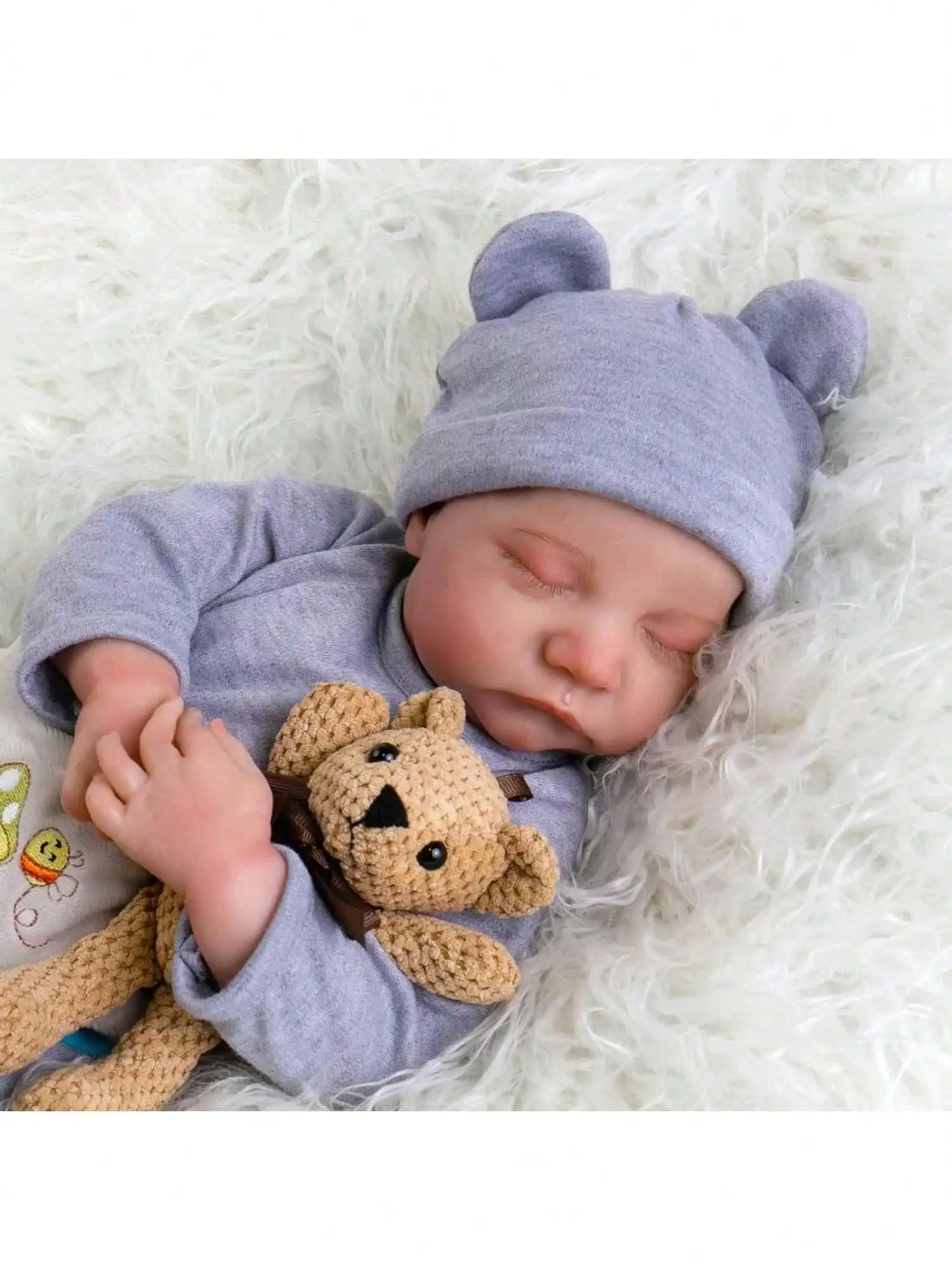 

Реалистичные куклы-реборны — 18-дюймовая милая мягкая виниловая реалистичная кукла, подвижная кукла, максимально похожая на настоящего младенца (ТОЛЬКО КУКЛА/БЕЗ АКСЕССУАРОВ)