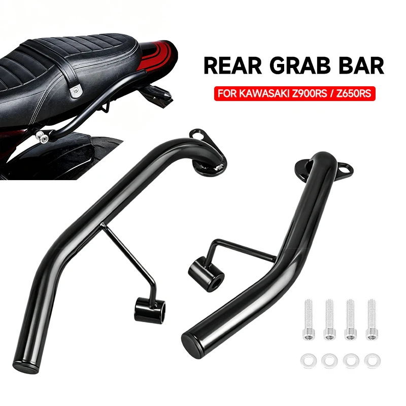 Motorcycle Rear Passenger Grab Bar Luggage Rack Split Rail Left Right Steel Handle For Kawasaki Z900RS CAFE 2018-2025 Accessorie