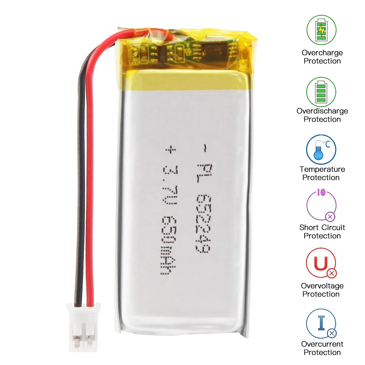3.7V 650MAh 652249 Lipo แบตเตอรี่