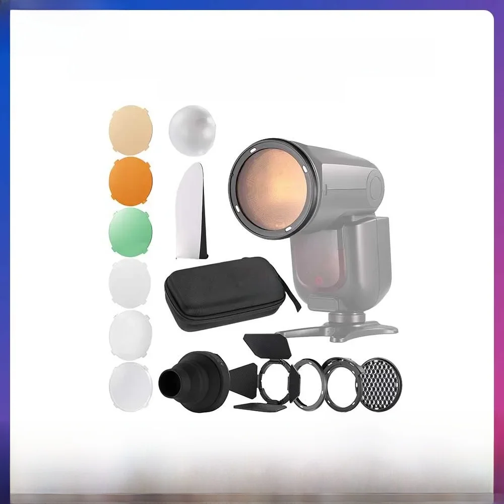 NEEWER CRM2 magnetische accessoireset voor ronde kopflitser Z1 Z2 compatibel met Godox V1 Speedlites - afbeelding 2