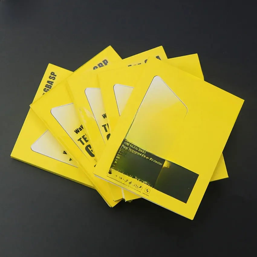 YuXi verre trempé anti-rayures pour Gameboy Advance couleur pour GB GBC GBA GBP GBA SP Console protecteur d'écran Film garde