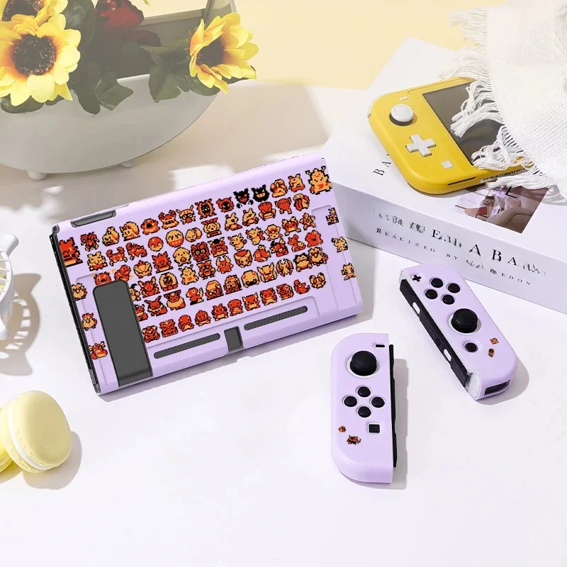 Étui de protection Pixel Pokemon pour Switch Oled, couverture mince en TPU souple pour Console Nintendo Switch, accessoire de jeu NS