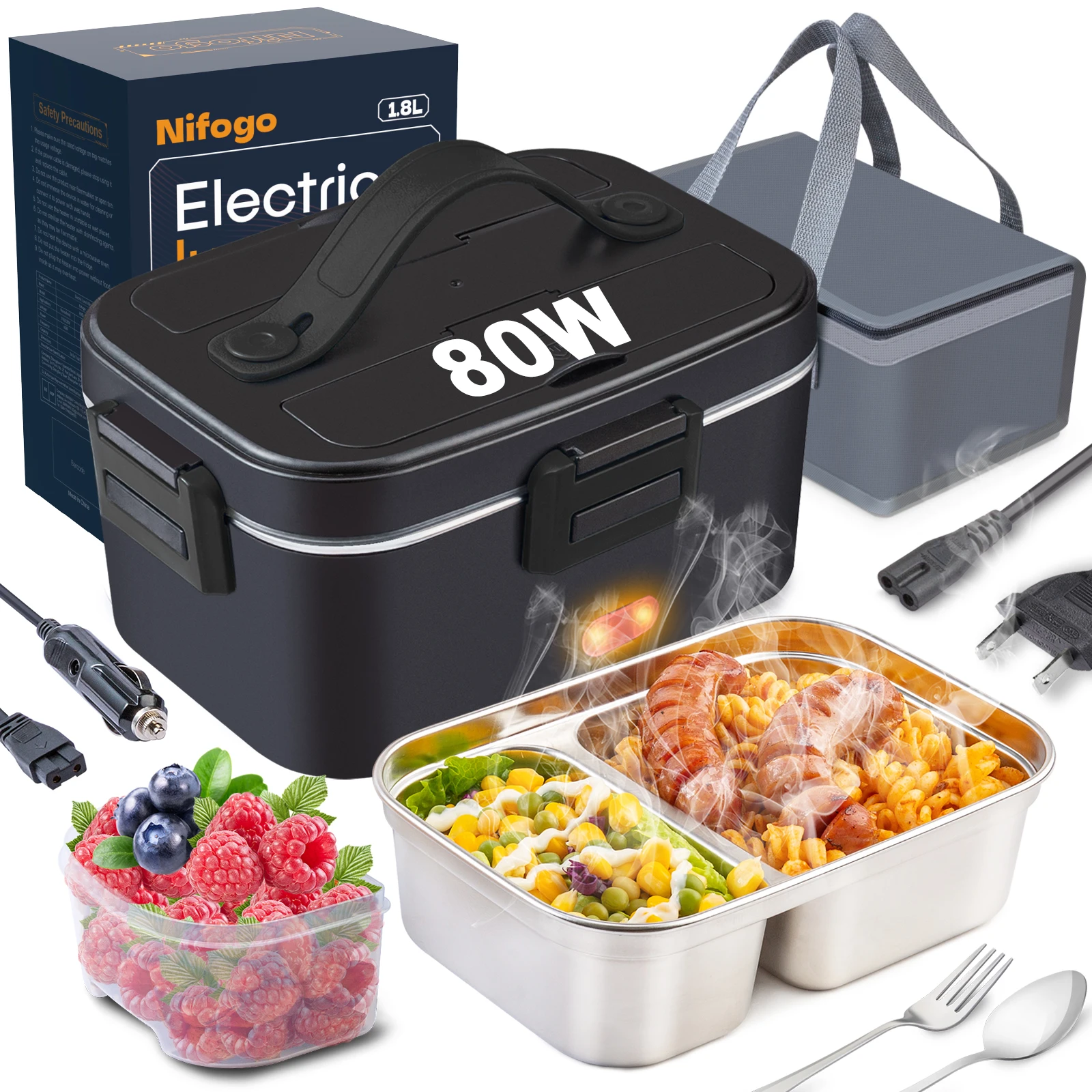 80W Electric Lunch …