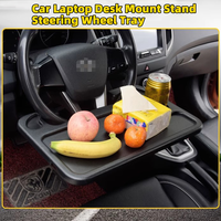 Multifunctional Car Desktop Stand Portable Eating Office Car Steering Wheel Table Stand Beverage Food Coffee Laptop Tray Board