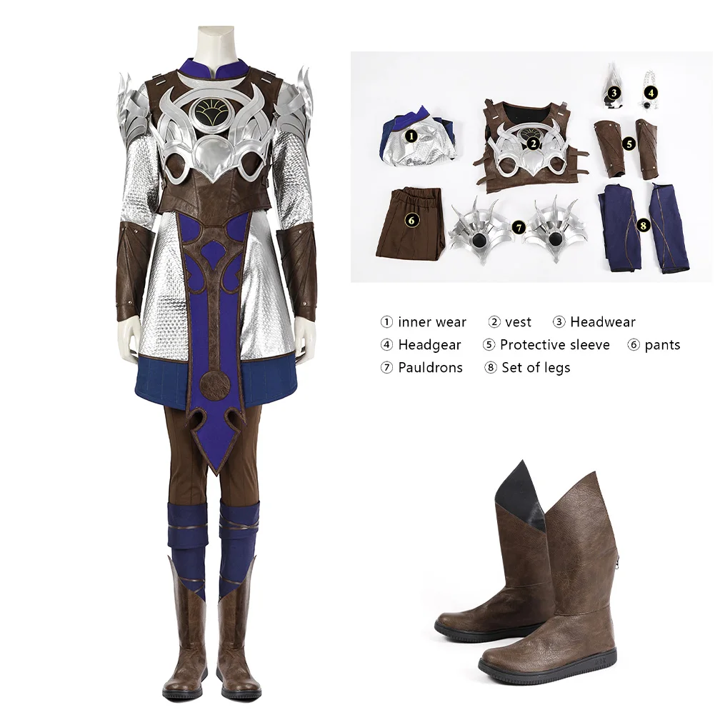 Shadowheart Cosplay Costume Women Baldur Fantasia Gate Roleplaying Halloween Carnival Part Suit