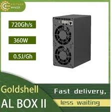 br  Buy 10 Get 6 Free New Goldshell AL BOX II miner ALPH hashrate 720GH 360W Blake3 Alephium With PSU