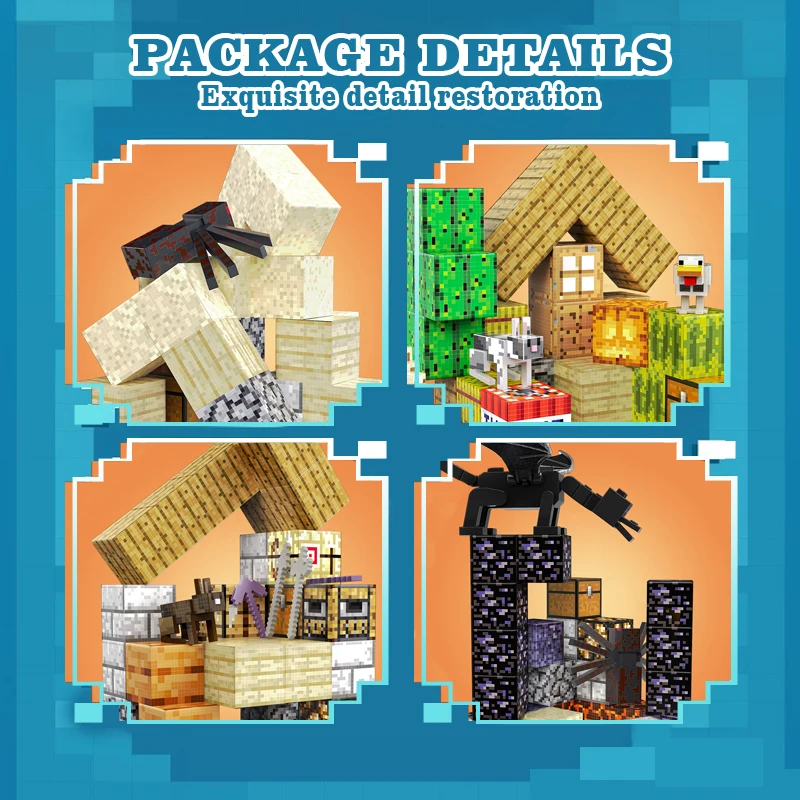 Mój Magnetyczny Świat - Seria Desert Adventure - Magnetyczne Klocki 3D - Otwarta Zabawka - 100 Sposobów Budowania z Klocków