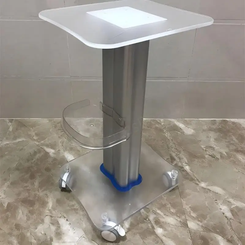 Acrylic Rolling Cart Trolley Beauty Machine Beauty Salon Special Acrylic Material Bracket Trolley Low Noise Universal Wheel