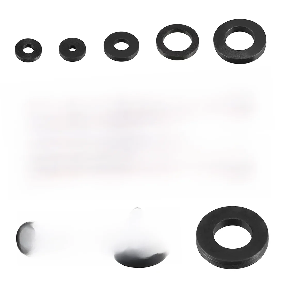 20 sztuk 3mm-30mm ID gumowa przelotka płaski gumowy pierścień uszczelniający uszczelki hydraulika kran podkładki uszczelki akcesoria o-ring uszczelka węża — zdjęcie 2
