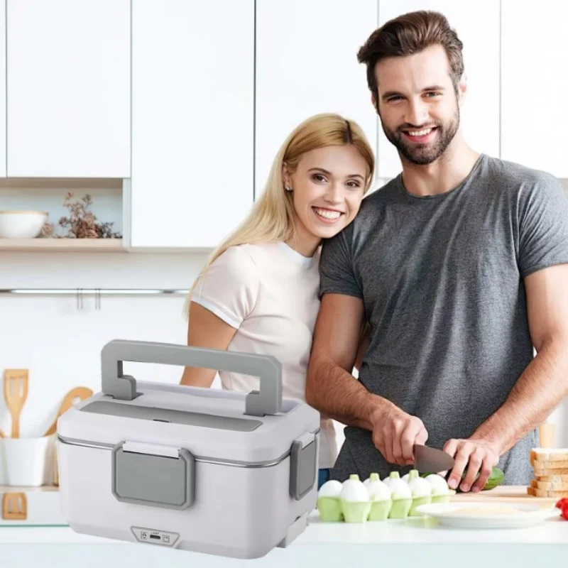 2.5L 90 واط صندوق غداء للتسخين الكهربائي 24/220 فولت بطانة من الفولاذ المقاوم للصدأ المحمولة سخان الطعام بينتو صندوق الغذاء الحاويات للسيارة