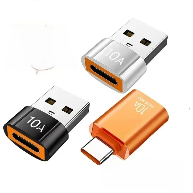 10A OTG Adapter USB 3.0 na USB typu C męski na USB żeński Konwerter szybkiego ładowania OTG do Macbooka Laptop Xiaomi Samsung — 2