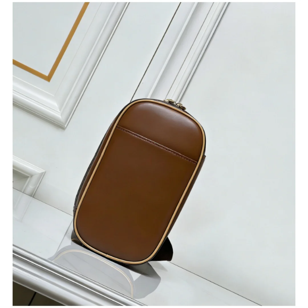 

Новый размер 13 x 23 x 5 см, мужская и женская модная сумка с двойной молнией и открытой грудью, диагональная сумка через плечо без коробки