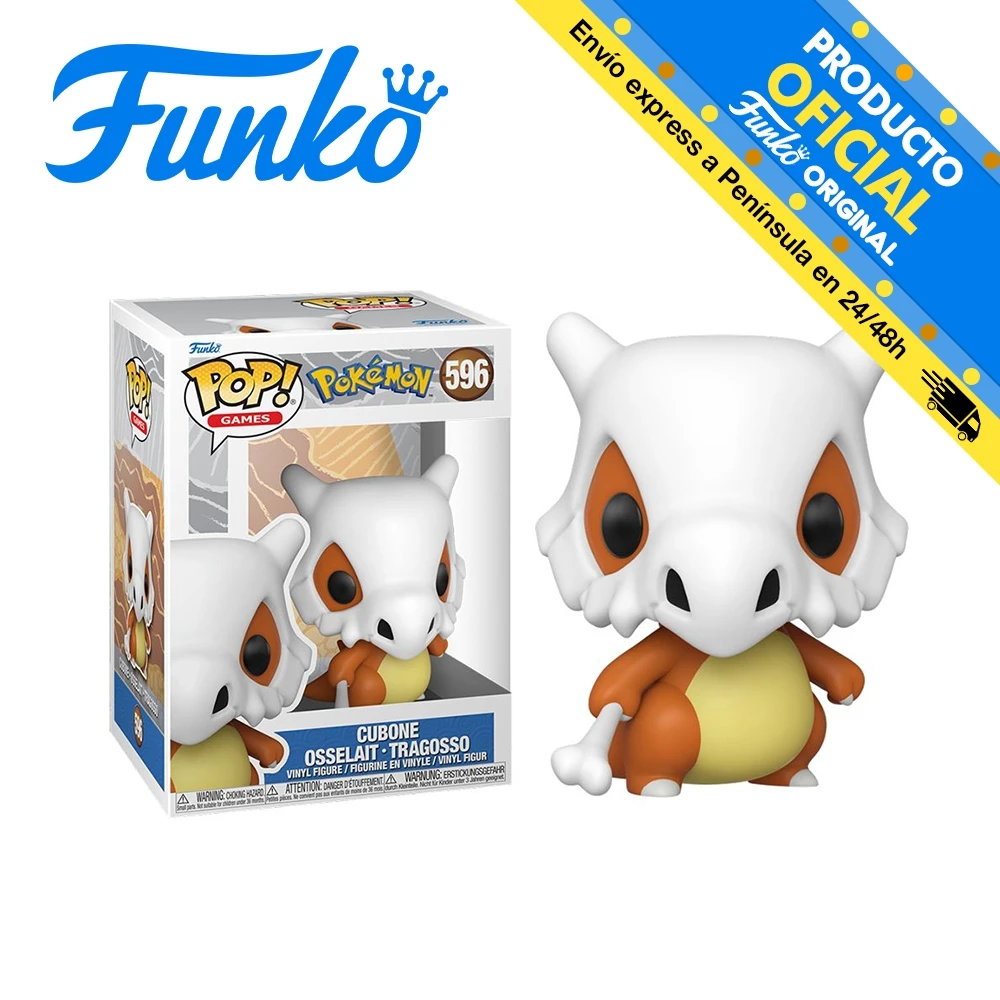 Funko Pop! Pokemon - Cubone, 65041, 596, original, toys, boys, girls, gifts, collector, figures, dolls, shop, with box, new, man, woman, official license