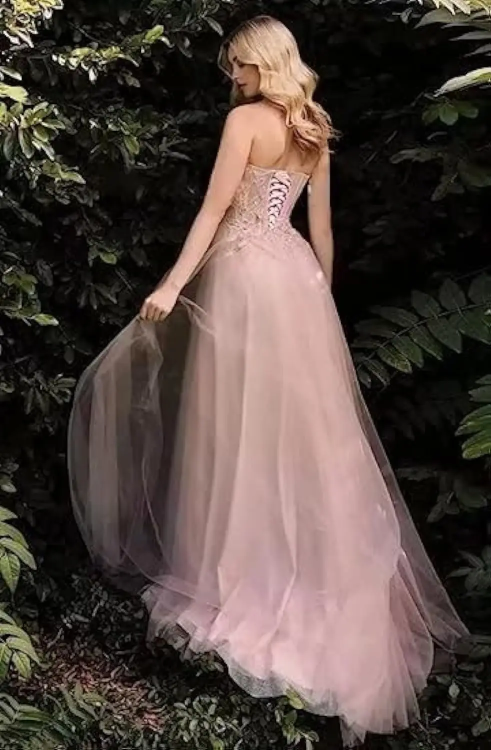 Elegant A-line Princess Tulle Sweetheart Prom Dress With Appliques Sweep Train Cocktail Dress With Slit Occasion Wedding Growns