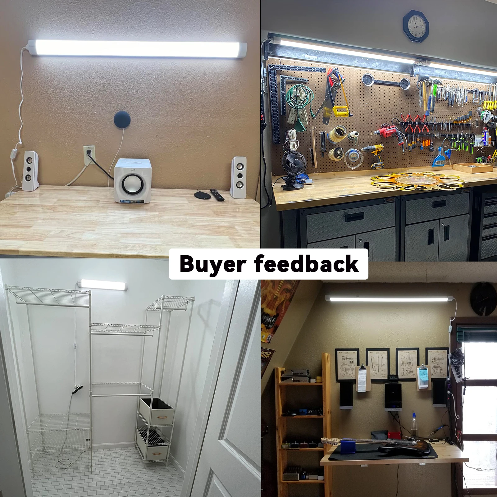 LED Integrated Single Fixture 1.2M Tube Bar Super Bright 100W Utility LED Shop Store Light Ceiling Under Cabinet Light Garage