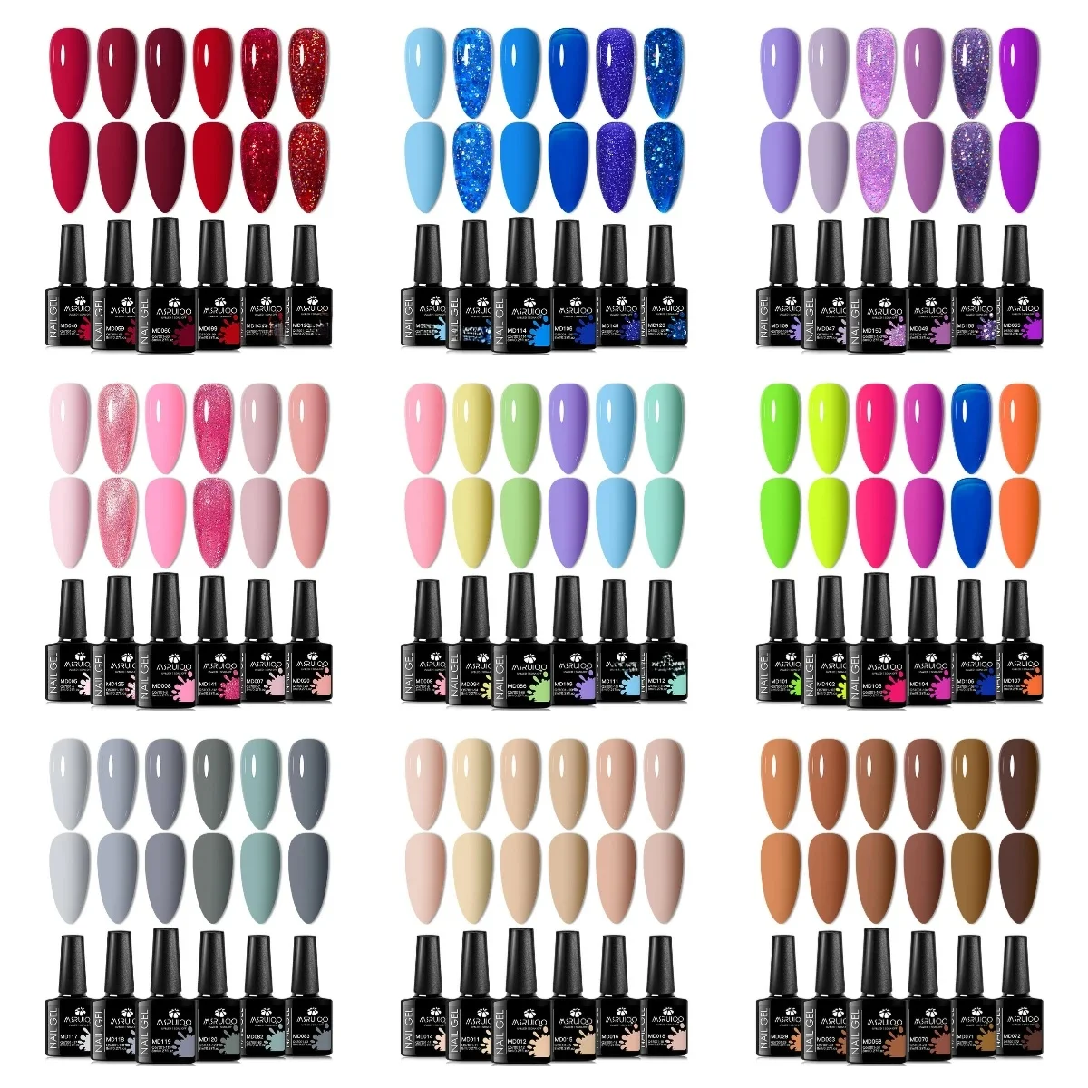 6pc Nagelgel Polish Set All-Season Ultra Gepigmenteerde Semi Permanente UV Schilderen Gel Voor Nagels Salon DIY manicure Vernis Ontwerp - afbeelding 2