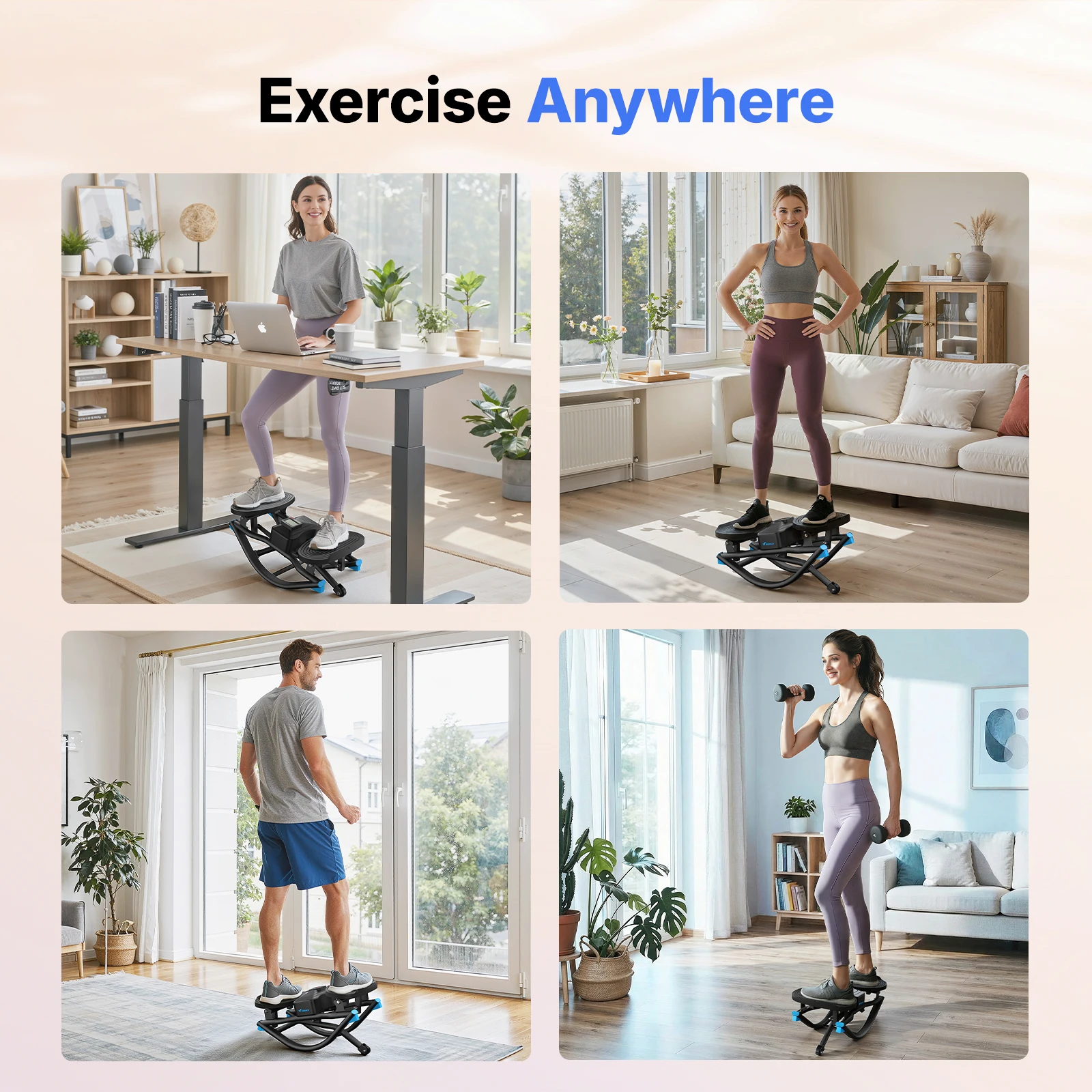 جهاز المشي الهزاز MERACH بسعة - مراجعة Home Gym Routine وسعره