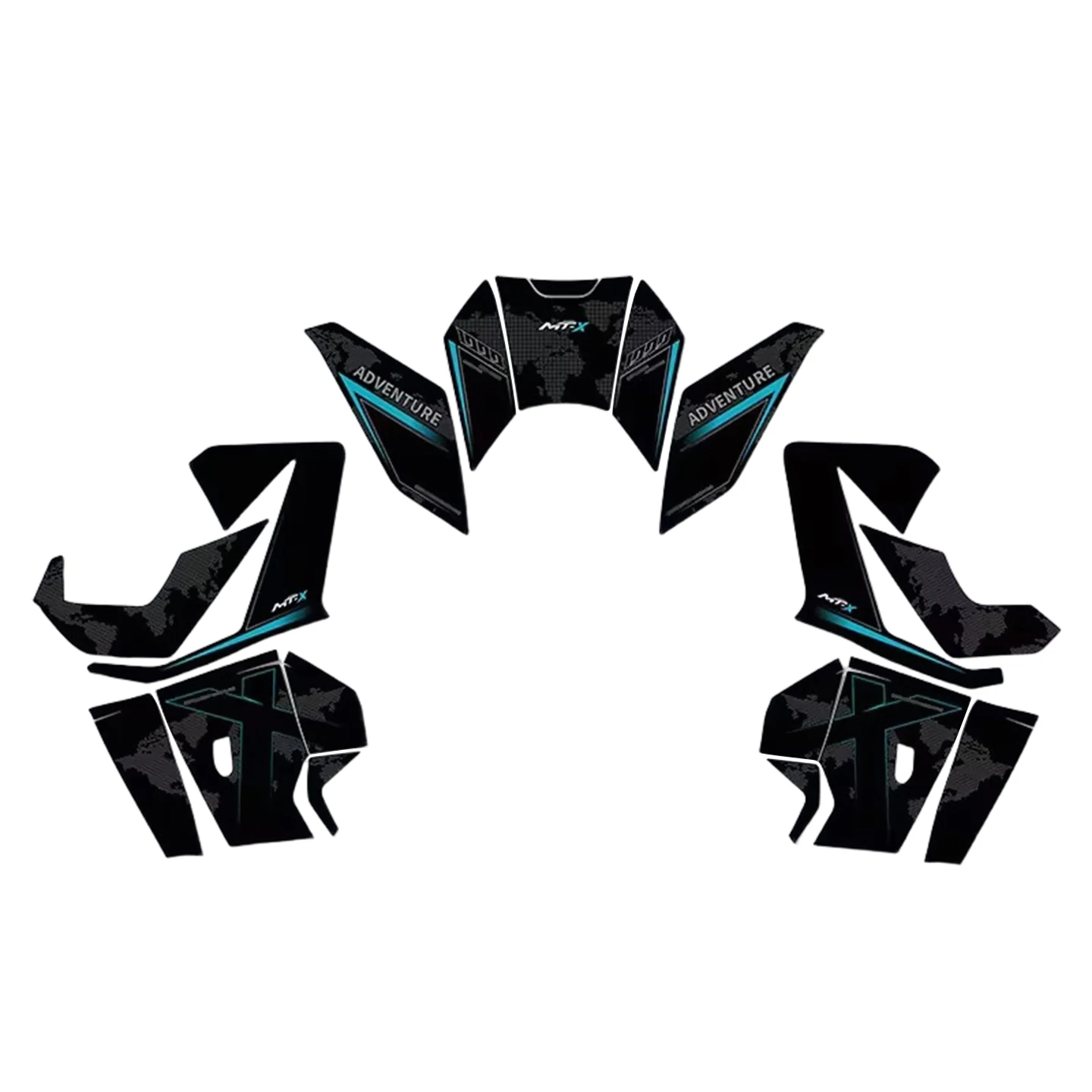 For CFMOTO 1000MT-X 2026 Anti Slip Fuel Tank Sticker Vehicle Body Anti Scratch And Anti-Wear Protective Film Modification