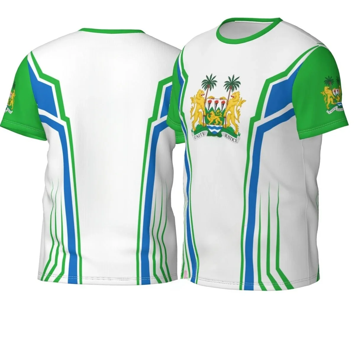 AliExpress Sugiuchi Sierra Leone 3D Flag T-shirts Men Women Clothing Sports Breathable For Running Bike Tennis Fitness T shirt