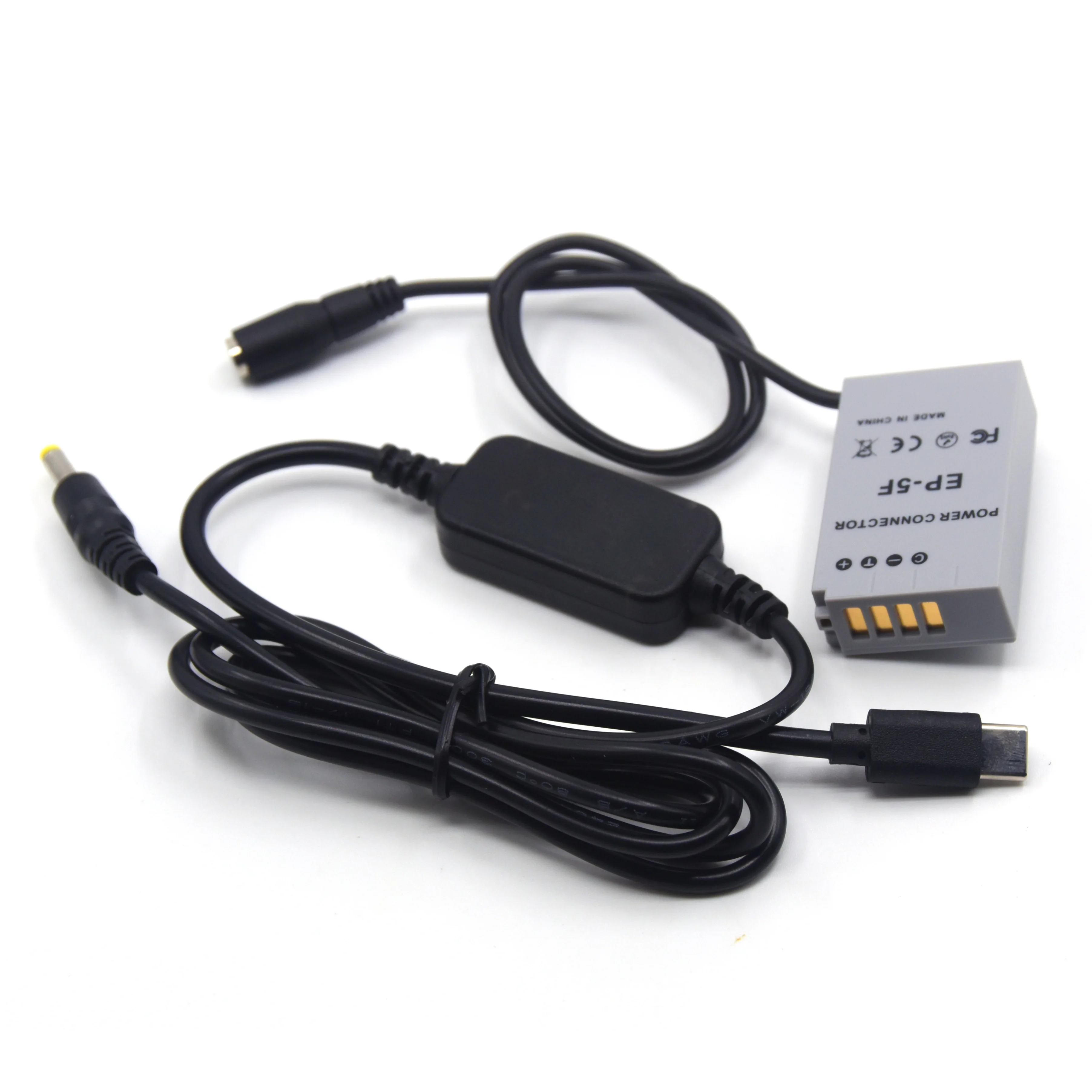 Vitesun-Cable adaptador de Banco de energía USB tipo C PD, batería ficticia EH5A + EP-5F EN-EL24 ENEL24 para cámara Nikon 1 J5 1J5