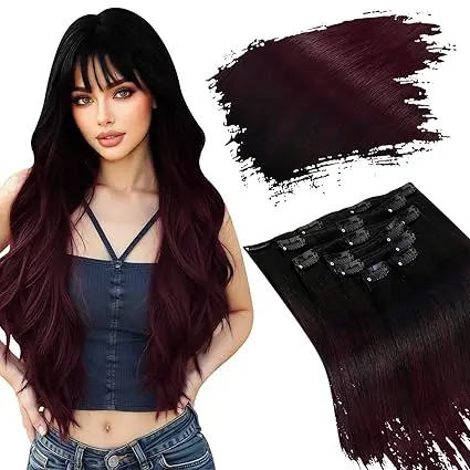 

Ugeat Clip In Hair Extensions Человеческие волосы Remy Hair 24 дюйма 100 г Бразильские наращивания волос на всю голову 7 шт. для свадьбы или вечеринки