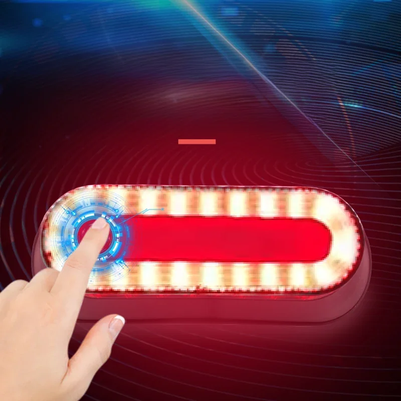 AliExpress UK Touch Switches Moto Helmet light Luces Para Casco Bike Taillight Motorcycle Helmet Safety Signal Warning Rear Lamp Waterproof