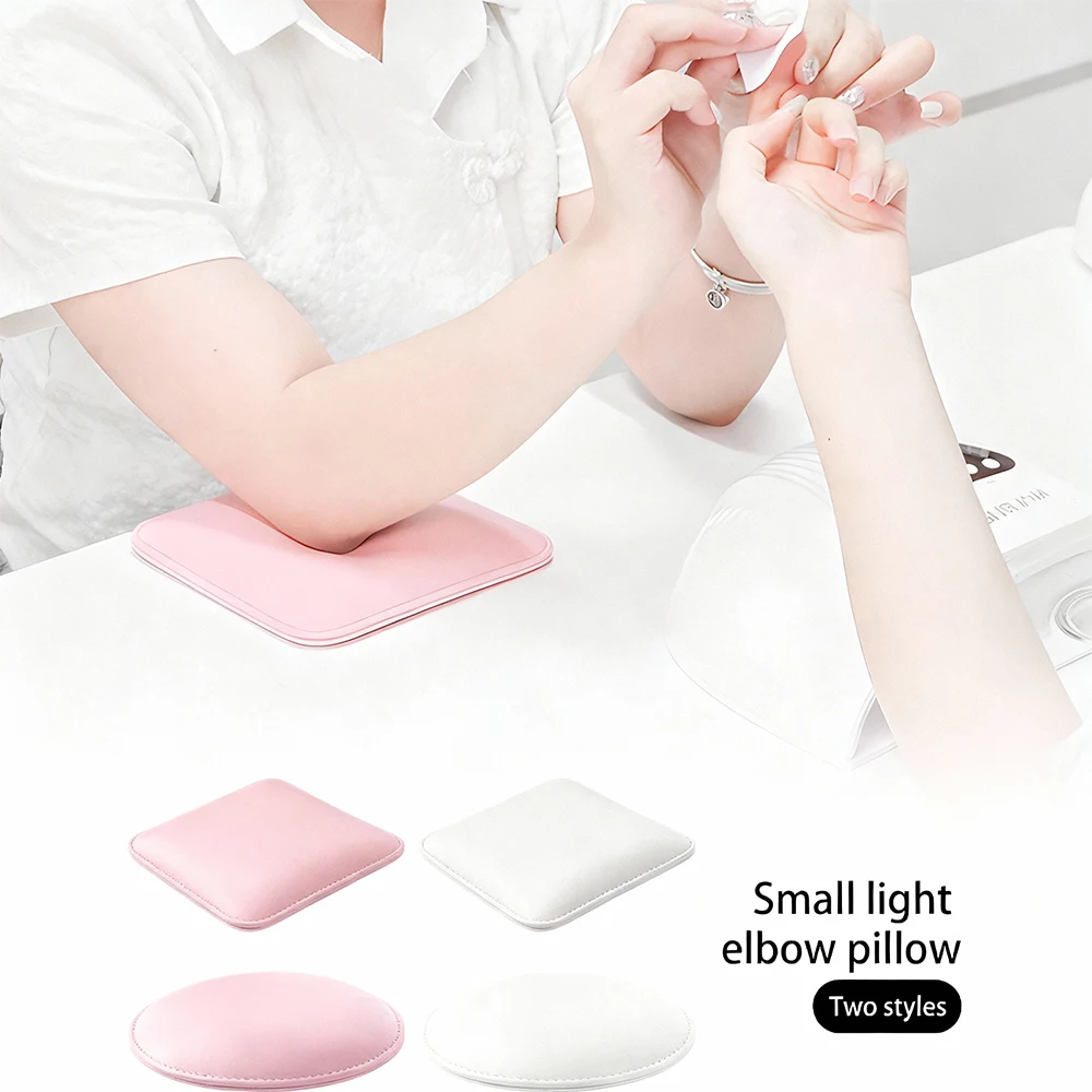 1pcs Klimonla Square Nail Elbow Pad, Circular Nail Pillow, Memory Pad, Easy To Clean And Comfortable Nail Protection Pad