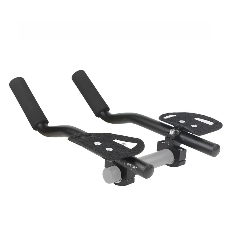 AliExpress NONE NEW Bike Aero Bar Aluminum Alloy Aero Bars For Road Mountain Bike Bicycle Racing TT Handlebar Clip On Armrest Bar