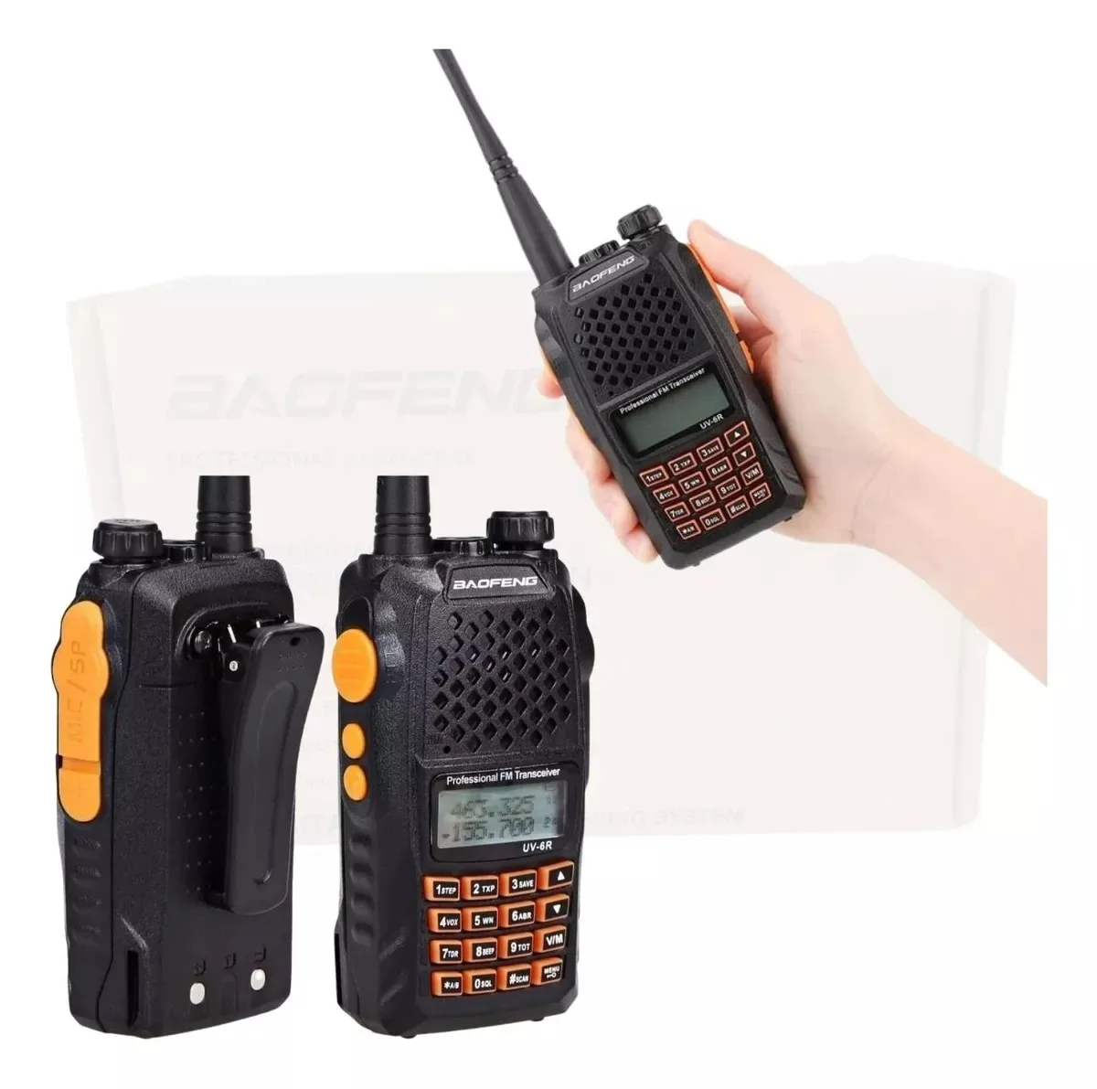 Baofeng UV-6R Ht Radio Communicator Dual Band U/VHF Fm High Frequency Communication Advanced Technology in Your Range