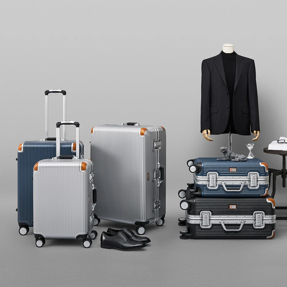 ناقلة بضائع عسكرية سويسرية ، إطار من الألومنيوم ، حقيبة سفر ، عربة بعجلات ، عربة بوليستر ، WT ، PC ، ABS ، قفل TSA ، C62N