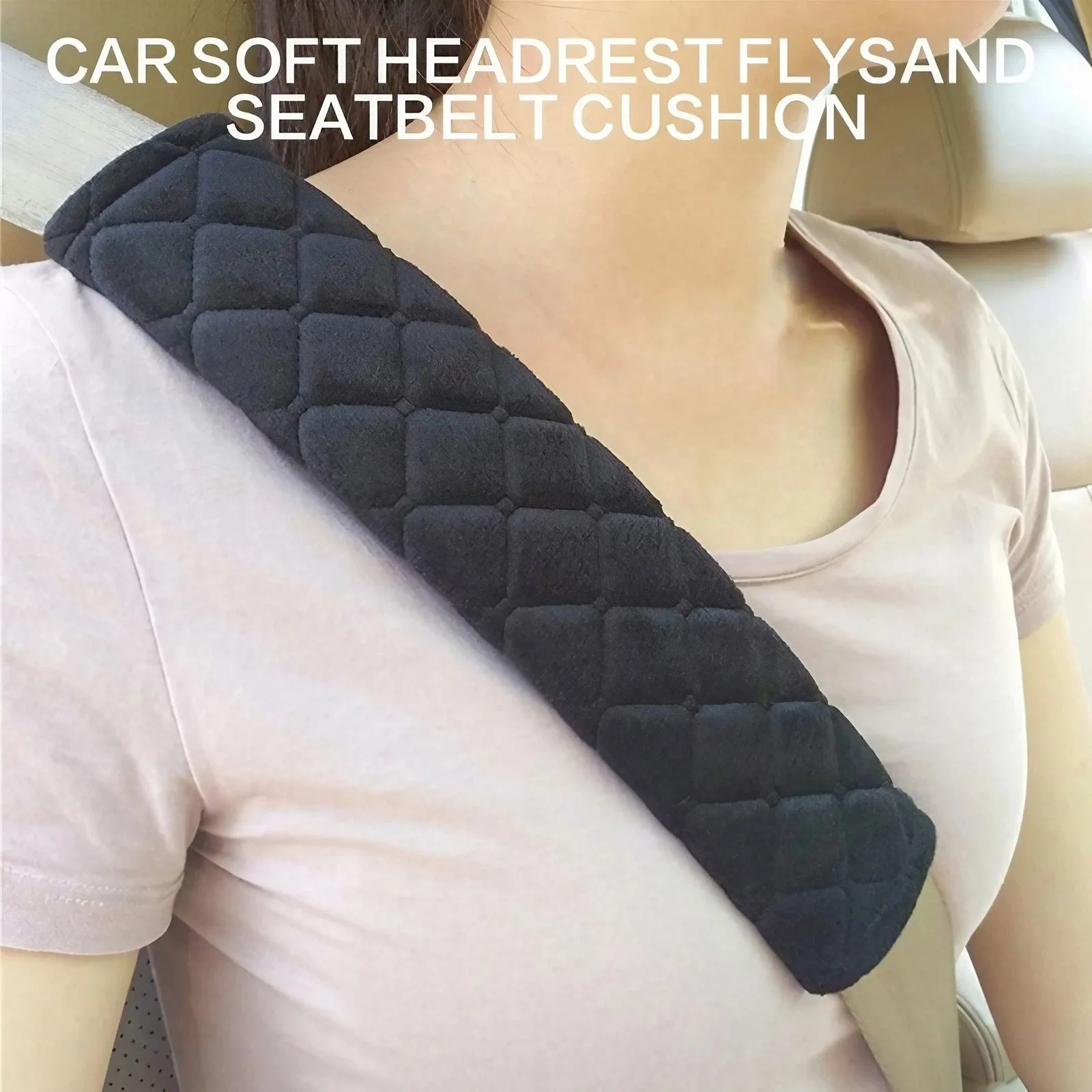 2Pcs Seat Belt Covers Soft Velvet Car Shoulder Pad for Adults Youth Kids Car Truck SUV Auto Interior Accessories