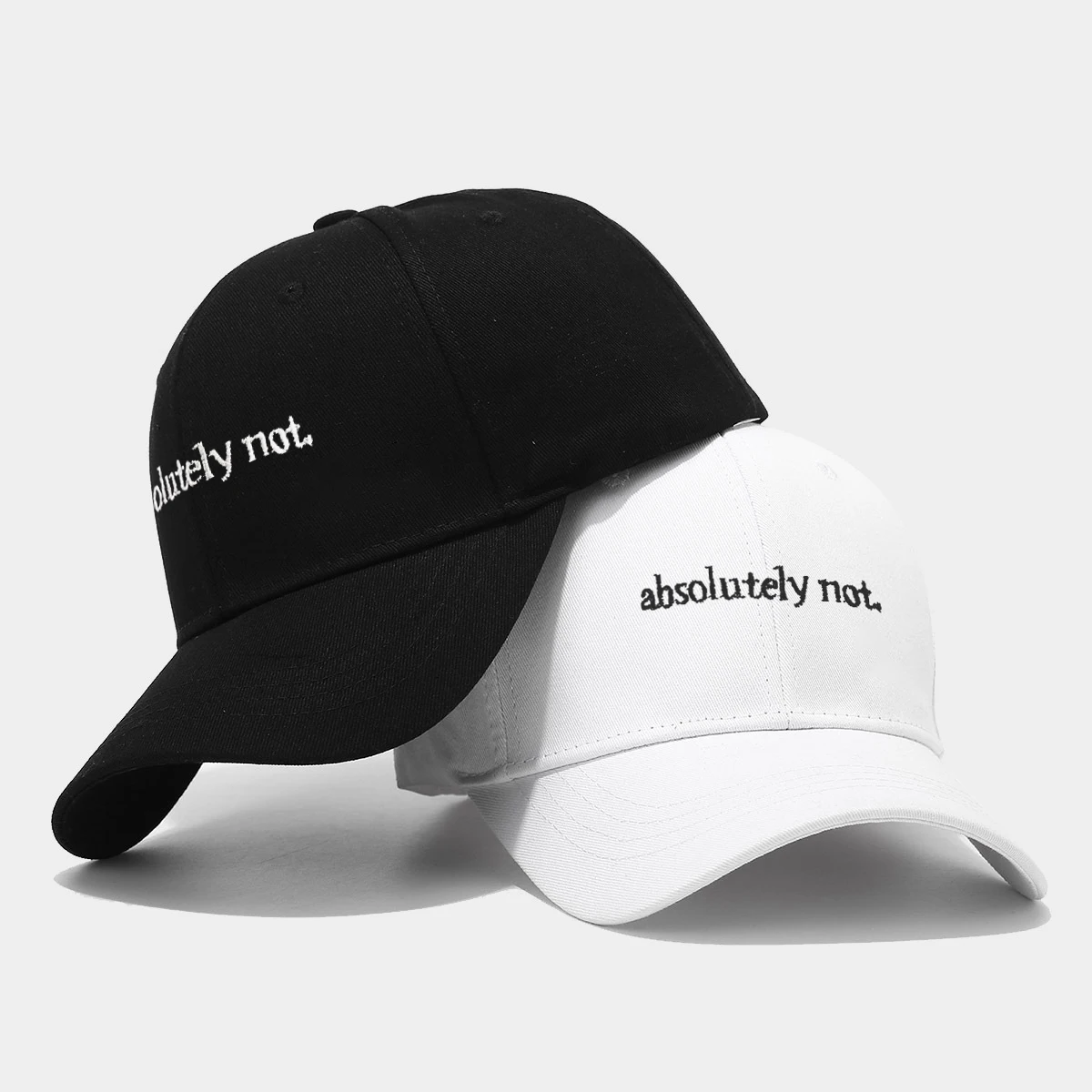 1“ absolut nicht“ modische bestickte Baseballkappe mit Sonnenschutz für Männer und Frauen als Weihnachtsgeschenk