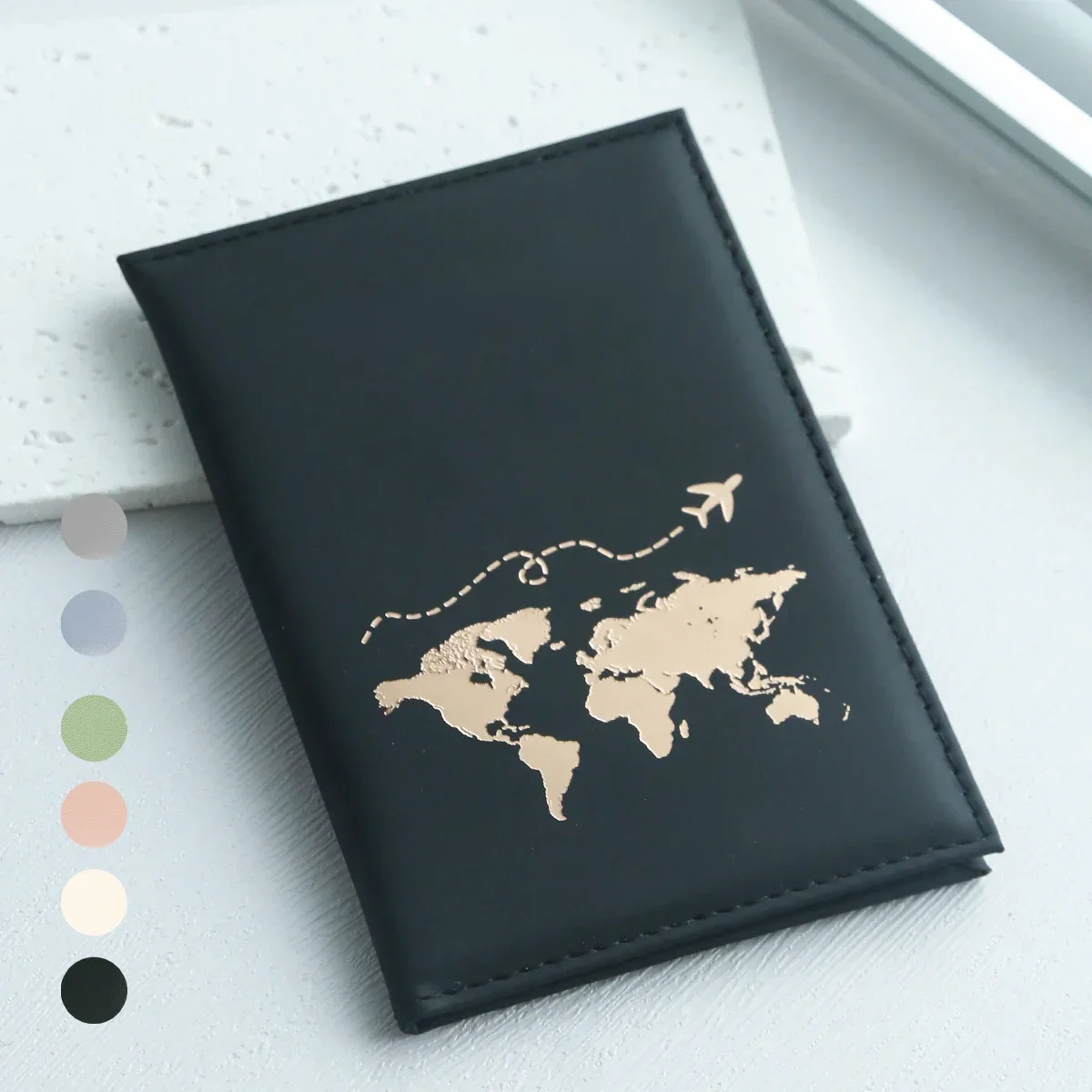 Wąskie etui na paszport Cove Map PU Etui na paszport Travel Essential Cruise Must Have Passport Holders Portable for All Country — zdjęcie 2