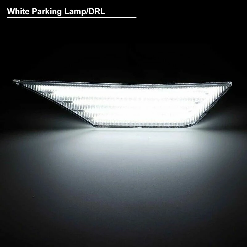 For Honda Civic 10 Gen Fender Side Marker Lights Amber Sequential Turn Signal Lamps White Driving Running Position Light 16-21