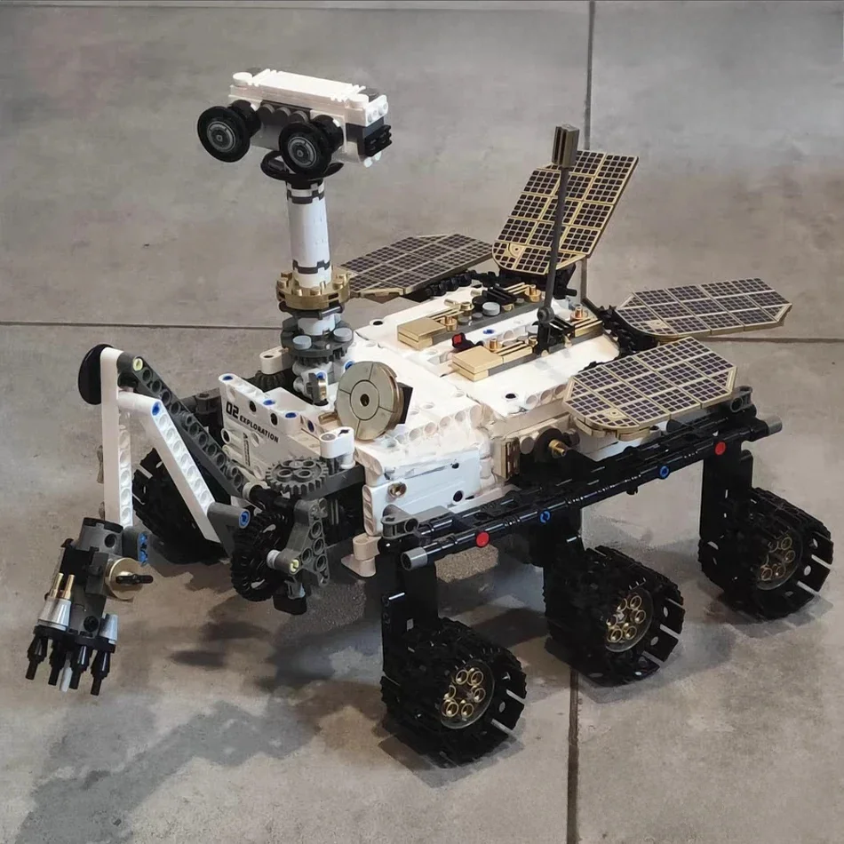 MOC Wetenschap Technische Mars Exploratie Rover Model Bouwstenen Bricks Kits RC Programmering APP Educatief Speelgoed voor Kinderen Gift - afbeelding 2
