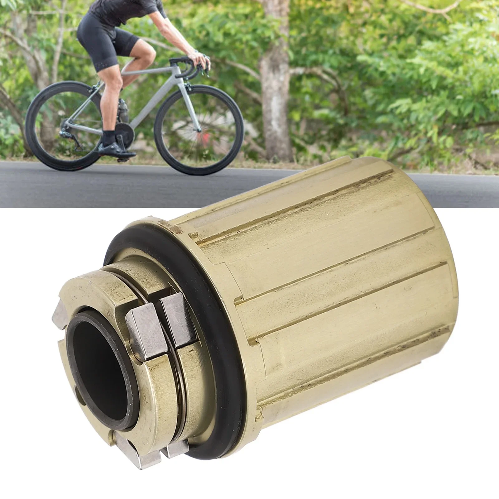 AliExpress Qiilu 11 Speed Bike Freehub Body Aluminum Alloy 2 Bearings 15mm Hole Freehub Body for Mountain Road Bikes