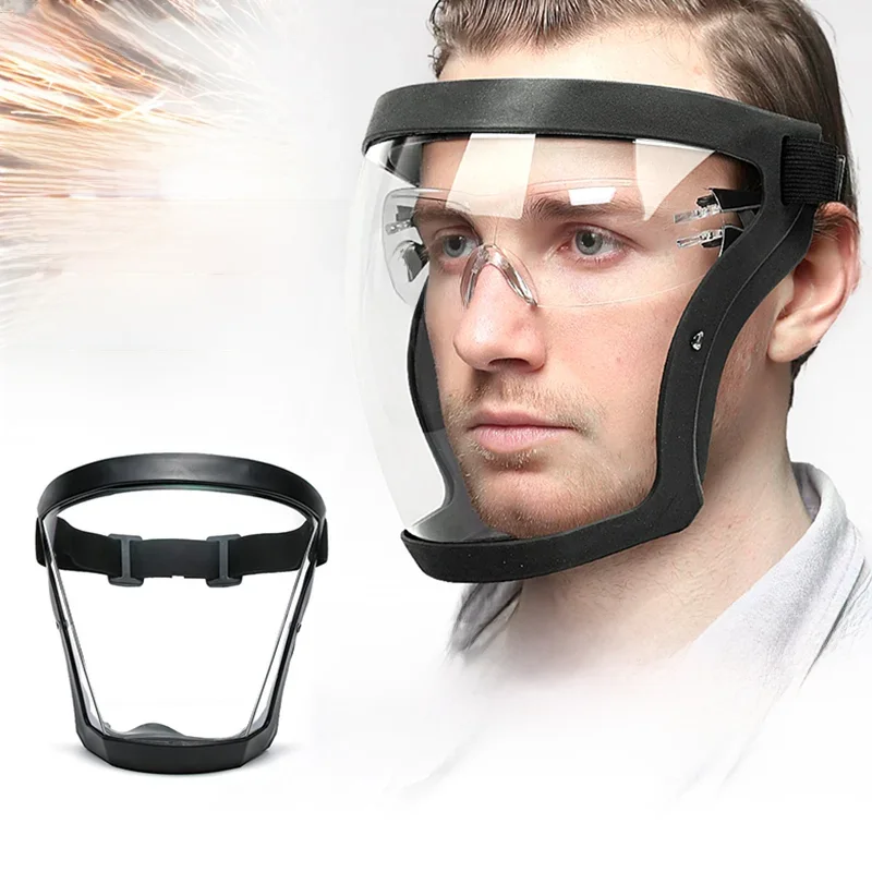AliExpress Work Protection Mask Transparent Facial Protector Face FaceMask Protective Outdoor Heating Home Kitchen Tools Full Face Mask
