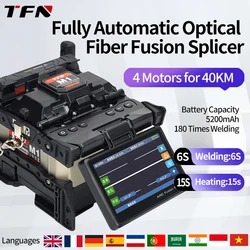 TFN M1 5s Splicing 15s riscaldamento 5200mAh batteria 180 volte FTTH giuntatrice a fibra ottica giuntatrice a fusione di fibra ottica