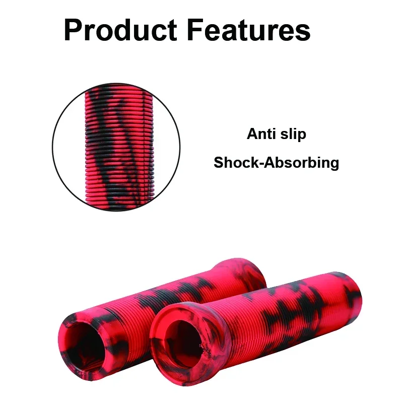 MTB Cuffs Soft Rubber Bicycle Handlebar Grips Waterproof Mountain Bike Grips Dustproof  Bike Handles Non-slip MTB Grip