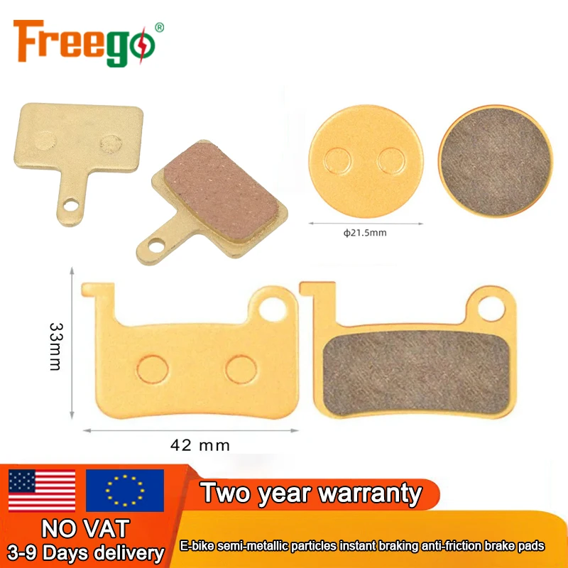 

Freego E-bike semi-metallic particles instant braking anti-friction brake pads