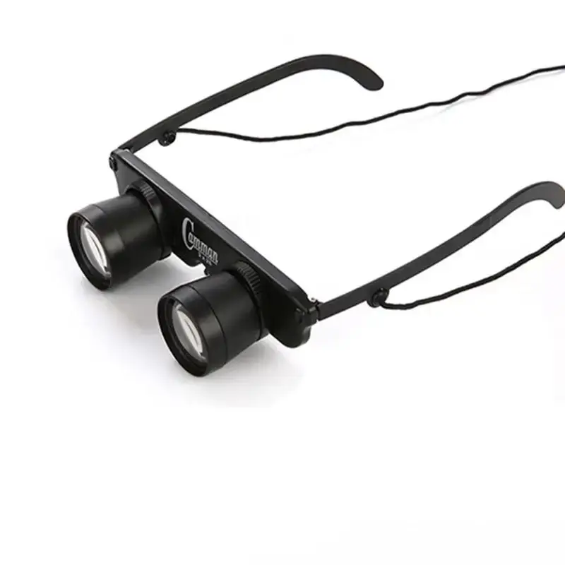 Lornetka wędkarska na świeżym powietrzu Przenośne okulary Teleskop wędkarski Ultralekkie profesjonalne okulary wędkarskie Czarne okulary polaryzacyjne