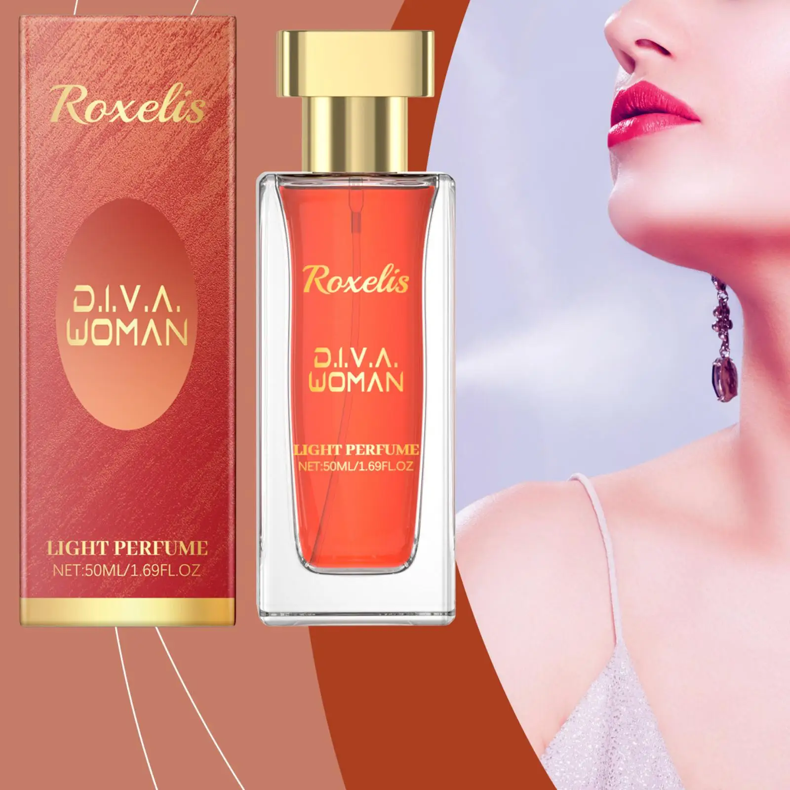Roxelis Glamour Jasmine Perfume Long Lasting Fragrance Floral Scent Natural Refreshing Dating Jasmine Perfume for Luxury Woman