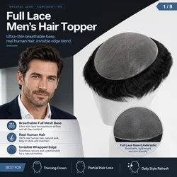 Topunique TJNG 0.03-0.04mm 6 Inches Super Thin Skin Mens Toupee Human Hair System For Men Protesis Capilar Hombre Pelo Humano