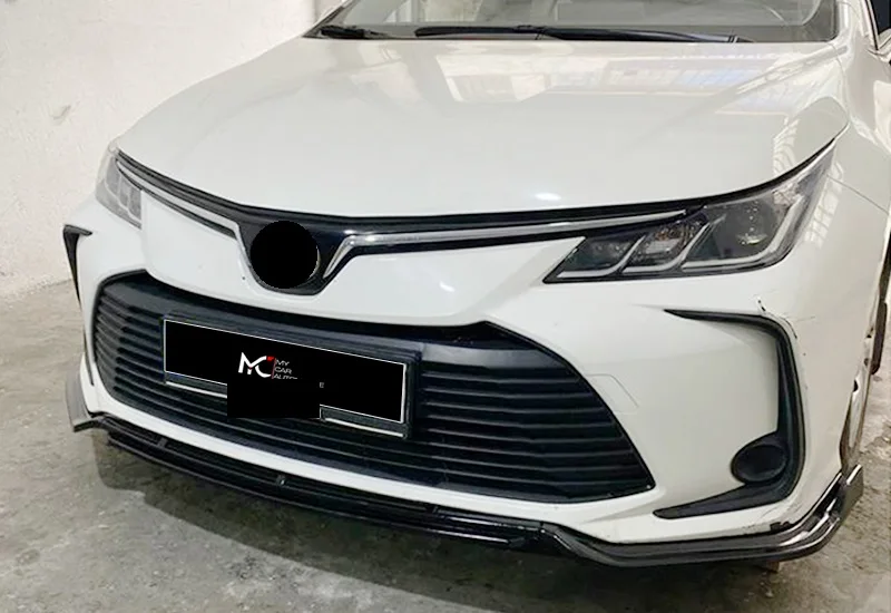 EVO V1 Style Front Lip For Toyota Corolla 12 FL 2021 + Front lip front splitter spoiler