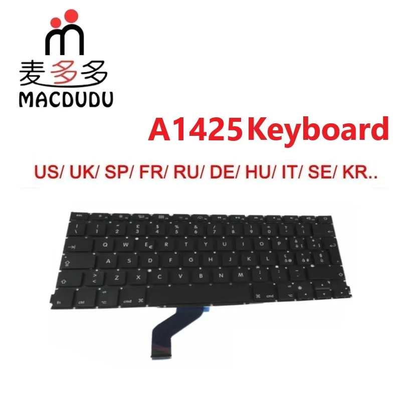 NEW Laptop Keyboard US UK French German Italian Russian Spanish For Macbook Pro 13