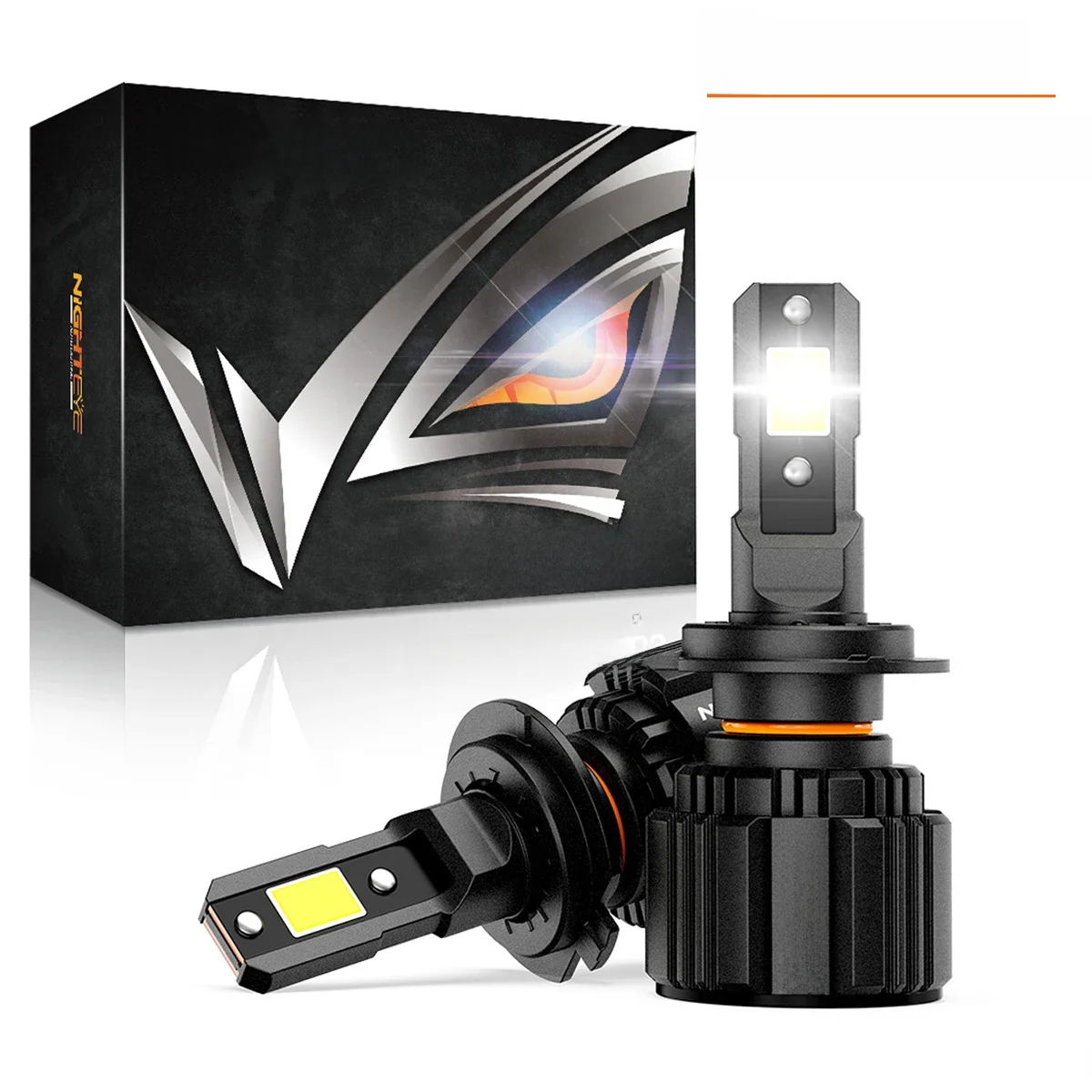 Nighteye H7 Led Canbus Auto Koplampen 30000lm H4 Hb3 9005 Hb4 9006 H11 H8 H9 9012 Ledlampen 6500K Wit 72W Autolamp - afbeelding 2